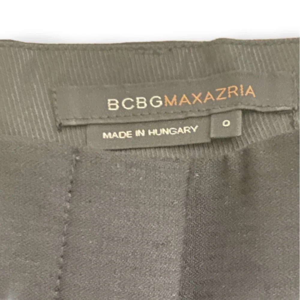 NWOT! BCBG MAXAZRIA Black Pinstripe Wide Leg Trousers! Size 0! - Picture 5 of 7